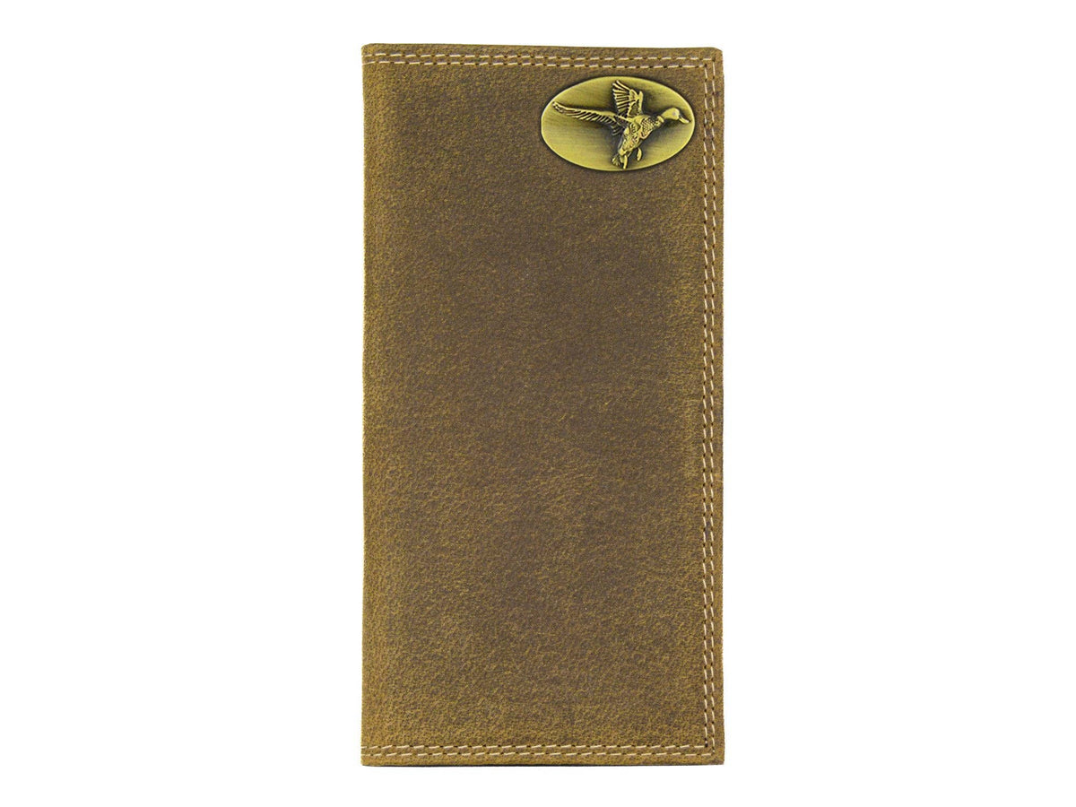 Vintage Leather Secretary Wallet - Mallard