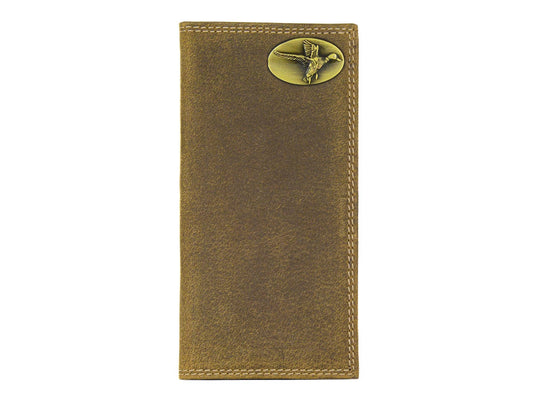 Vintage Leather Secretary Wallet - Mallard