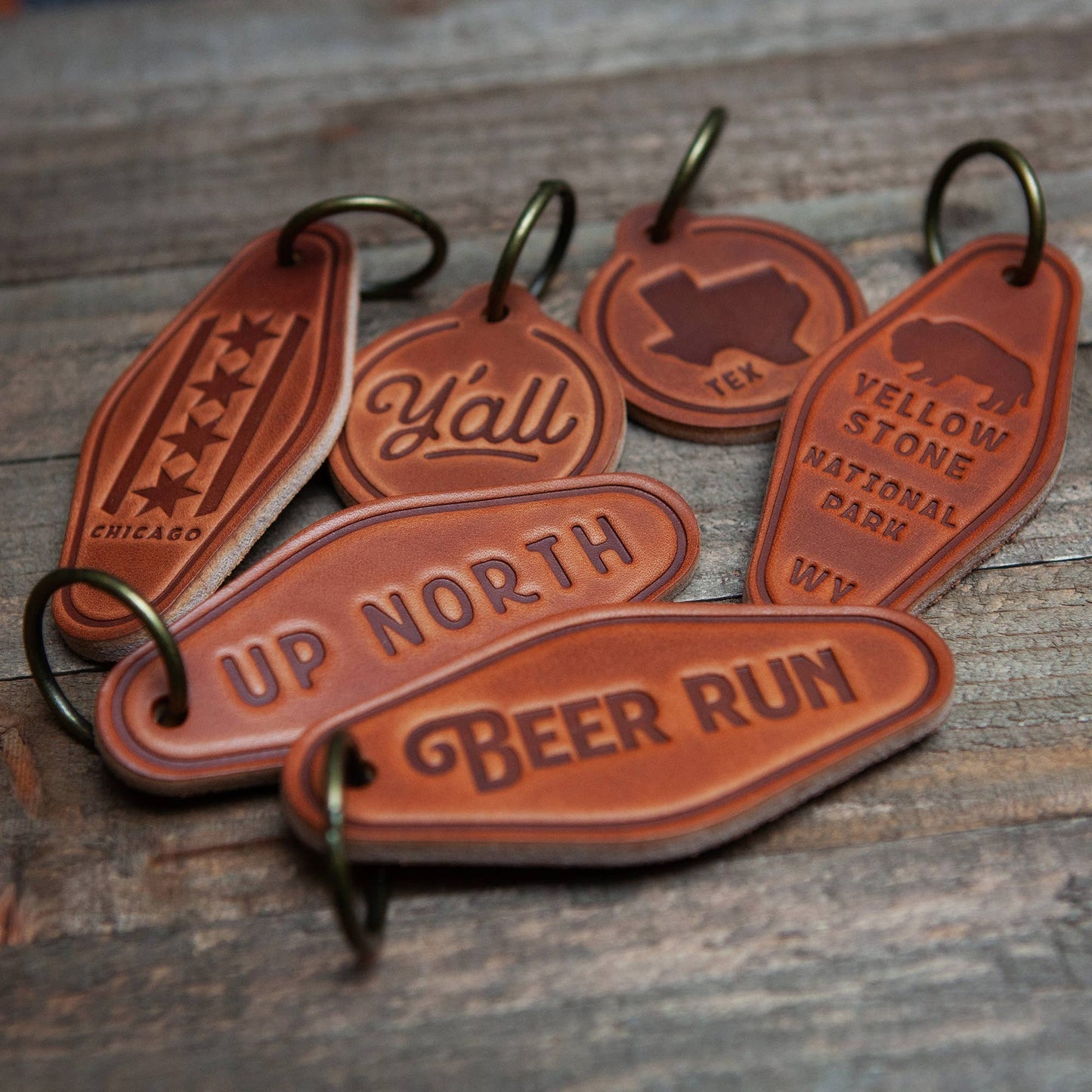 Leather Keychain - Ruler