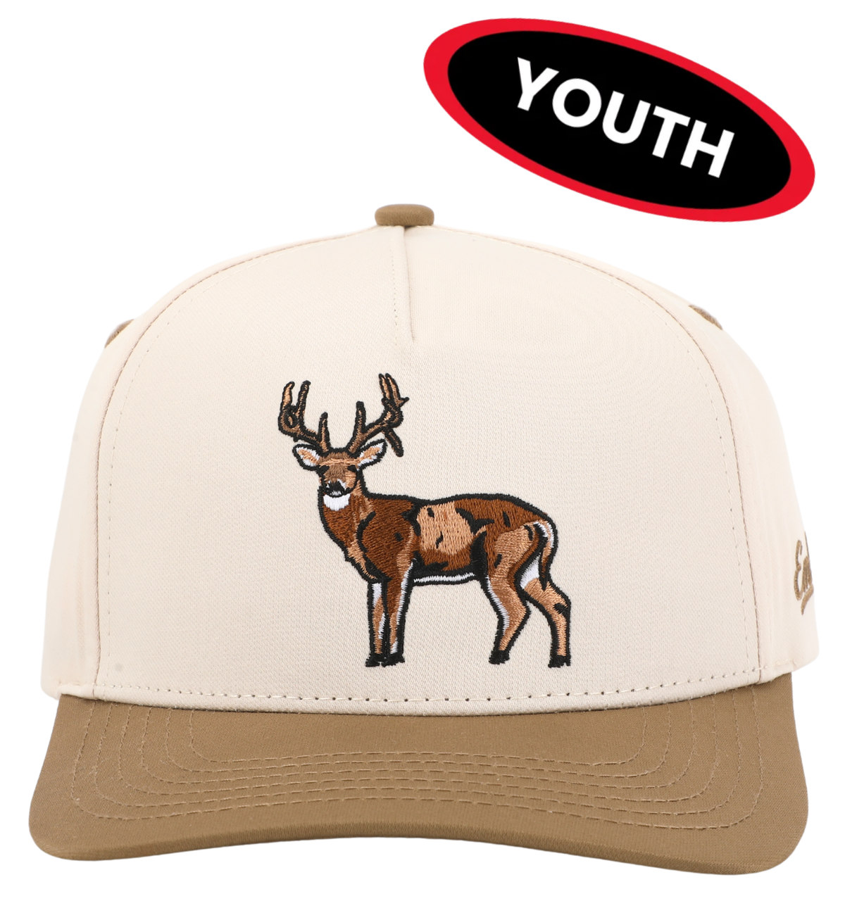 Youth Hat - Cream/Tan, Buck
