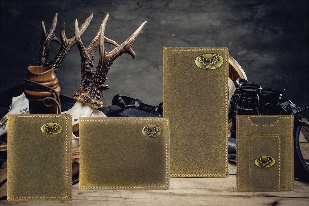 Leather Magnetic Front Pocket Wallet - Buck