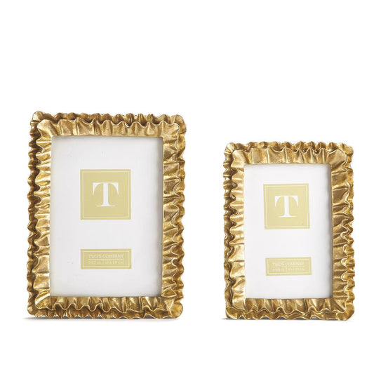 Golden Ruffle Frame