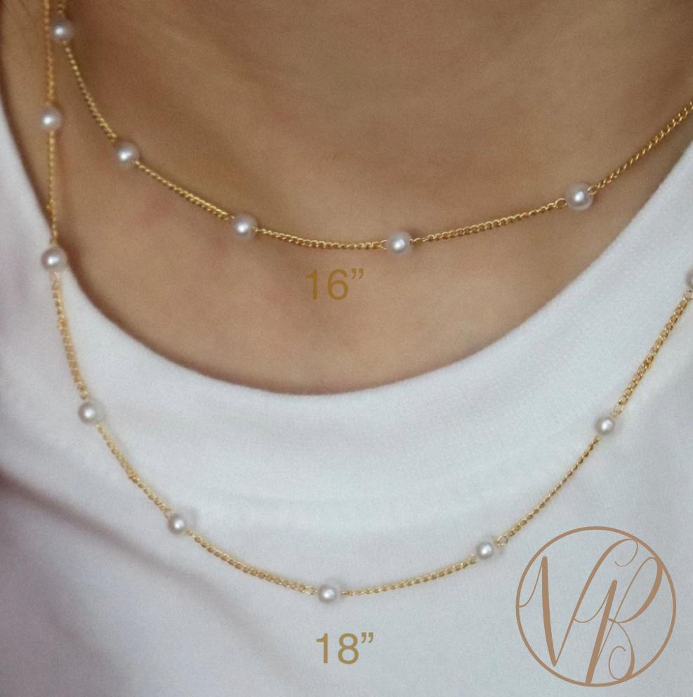 Molli Classic Pearl Dainty Necklace